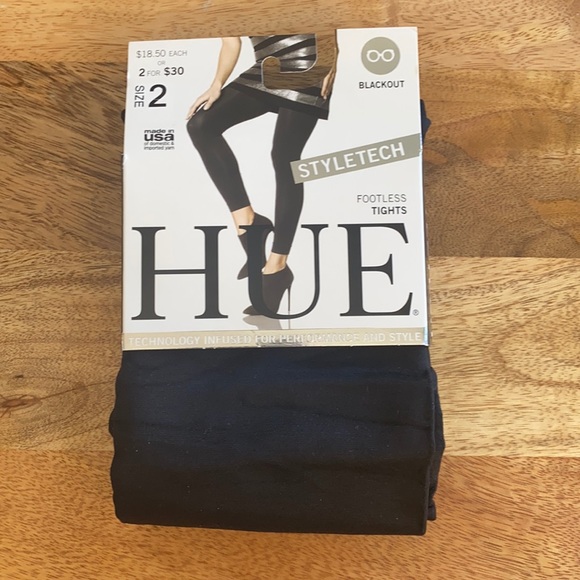 Hue Styletech Blackout Footless Tights 